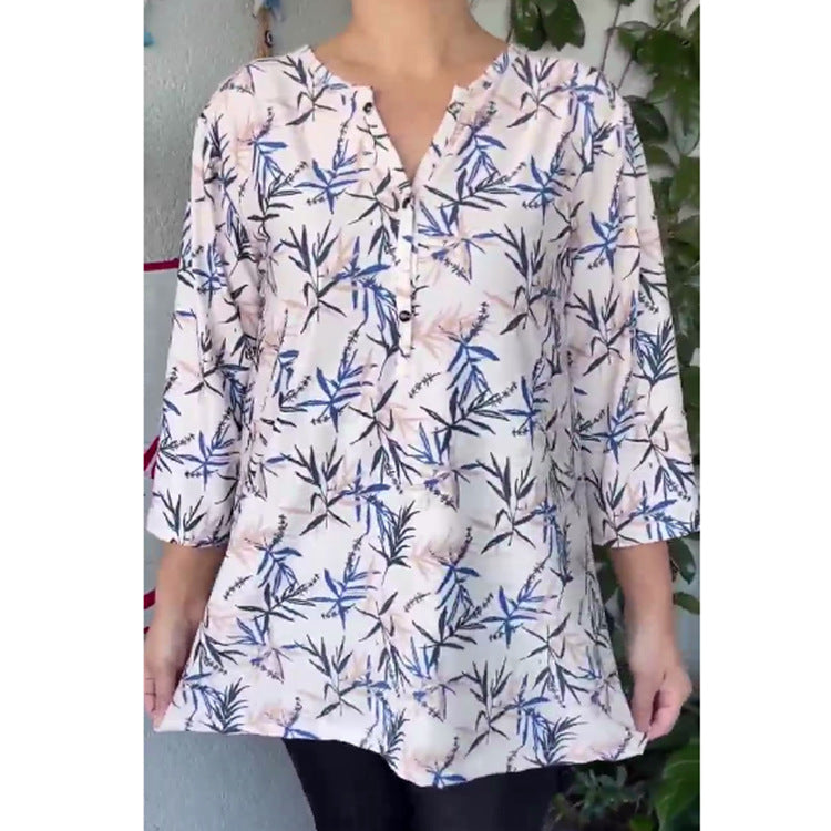 Isavelisse - Dames Zomer T-Shirt met Korte Mouwen en Print