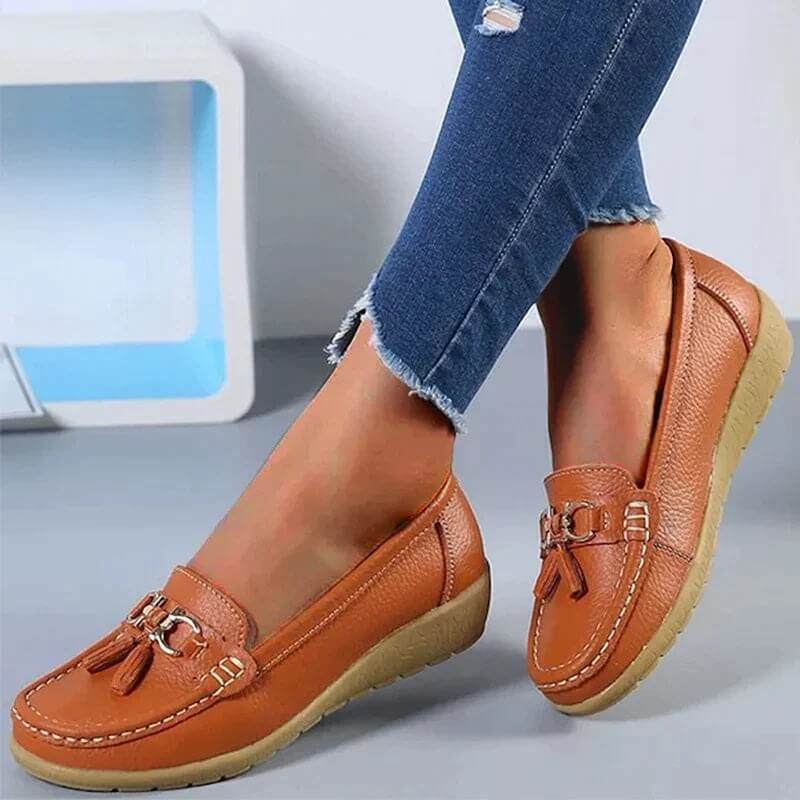 Heliora - Leren orthopedische comfortschoenen - Natuurlijke elegantie in elke stap