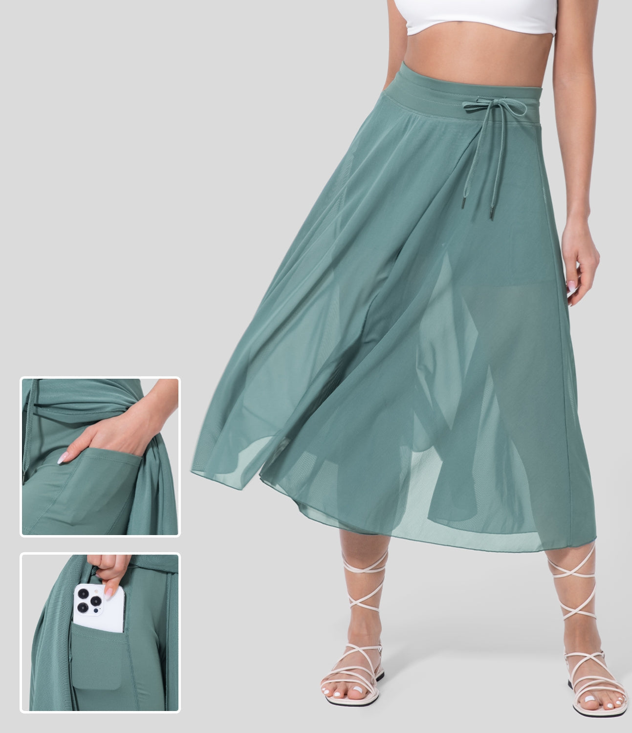 Maris - Hoge Taille 2-in-1 Rok