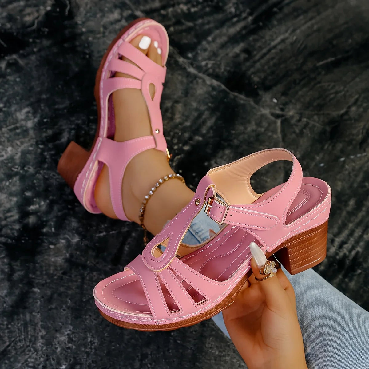 Eliette - Orthopedische Platform Sandalen - Retro elegantie en absoluut comfort