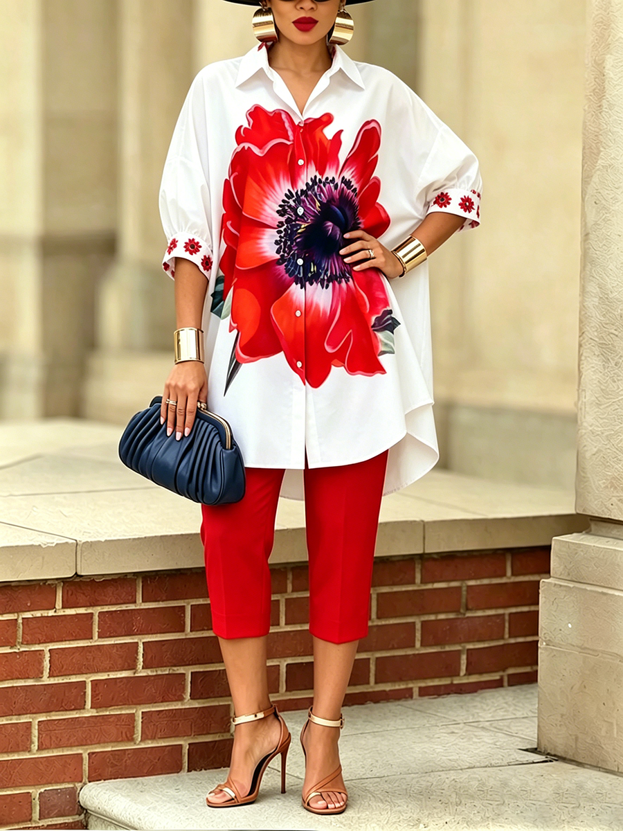 Jexira - Vrouwen top met Bloemenprint