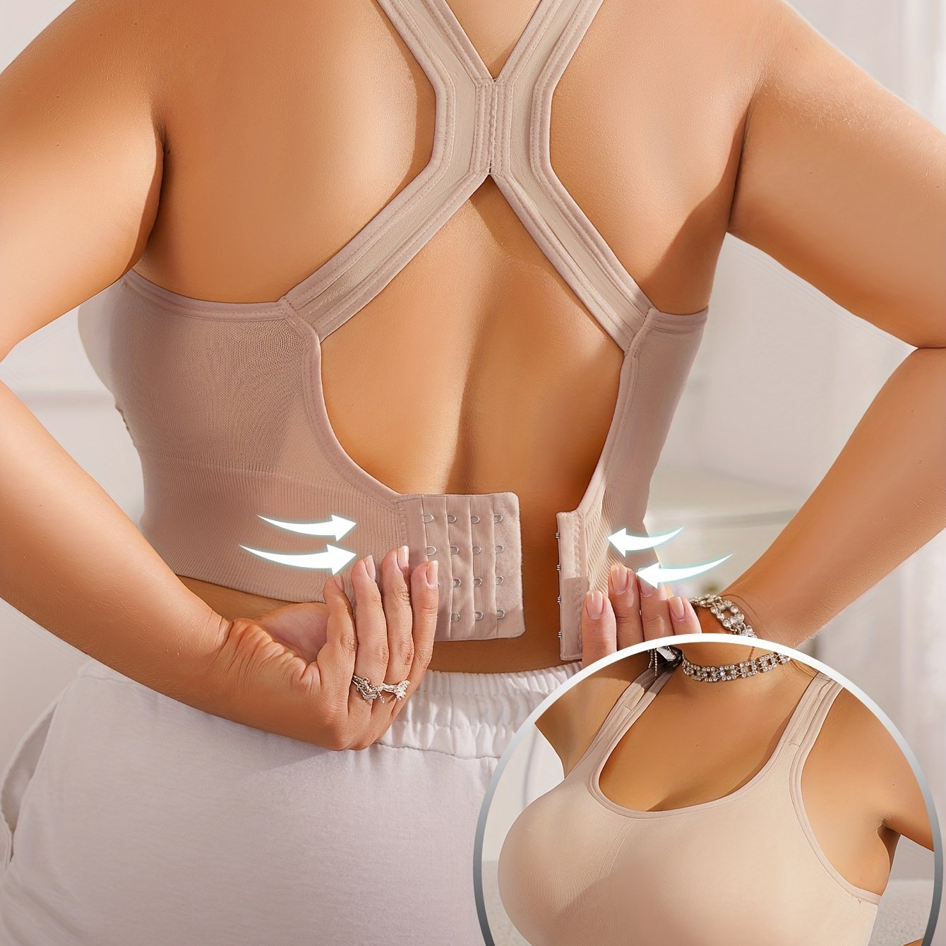Vittoria - Sportbeha Plus Size met verwijderbare pads en verstelbare bandjes