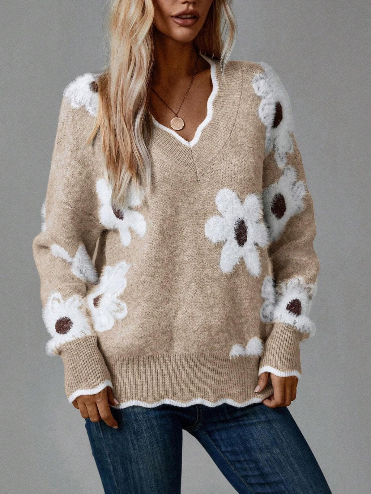 Odette - Elegante Bloementrui met Gegolfde Rand