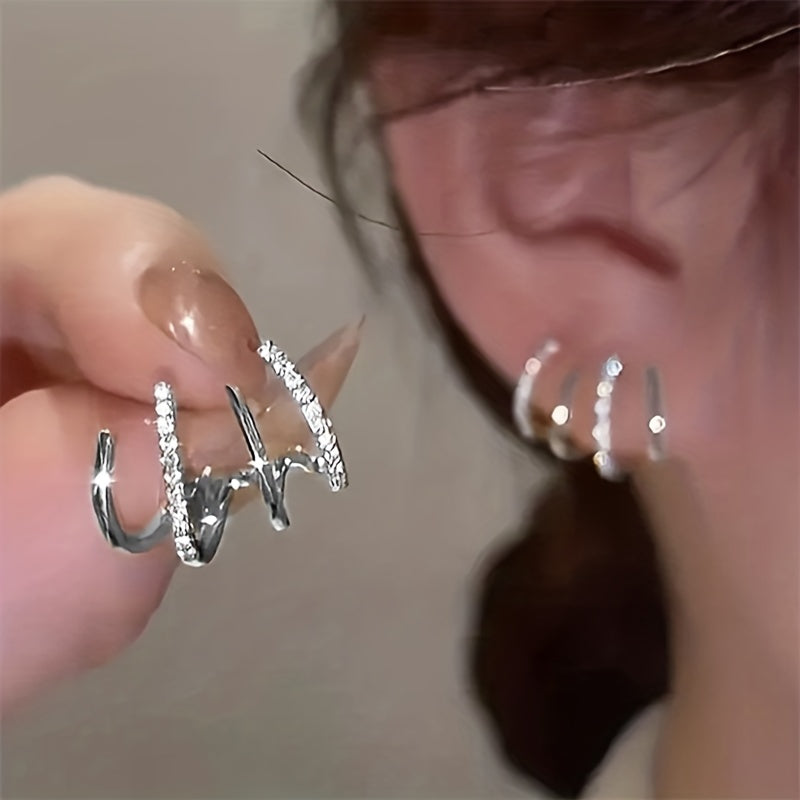 Miana - Zirconia Claw Oorbellen