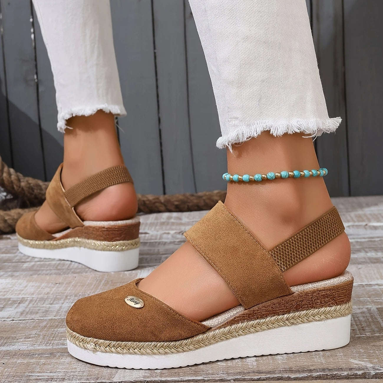 Lioraelle - Orthopedische sandalen met platform, geventileerd en casual