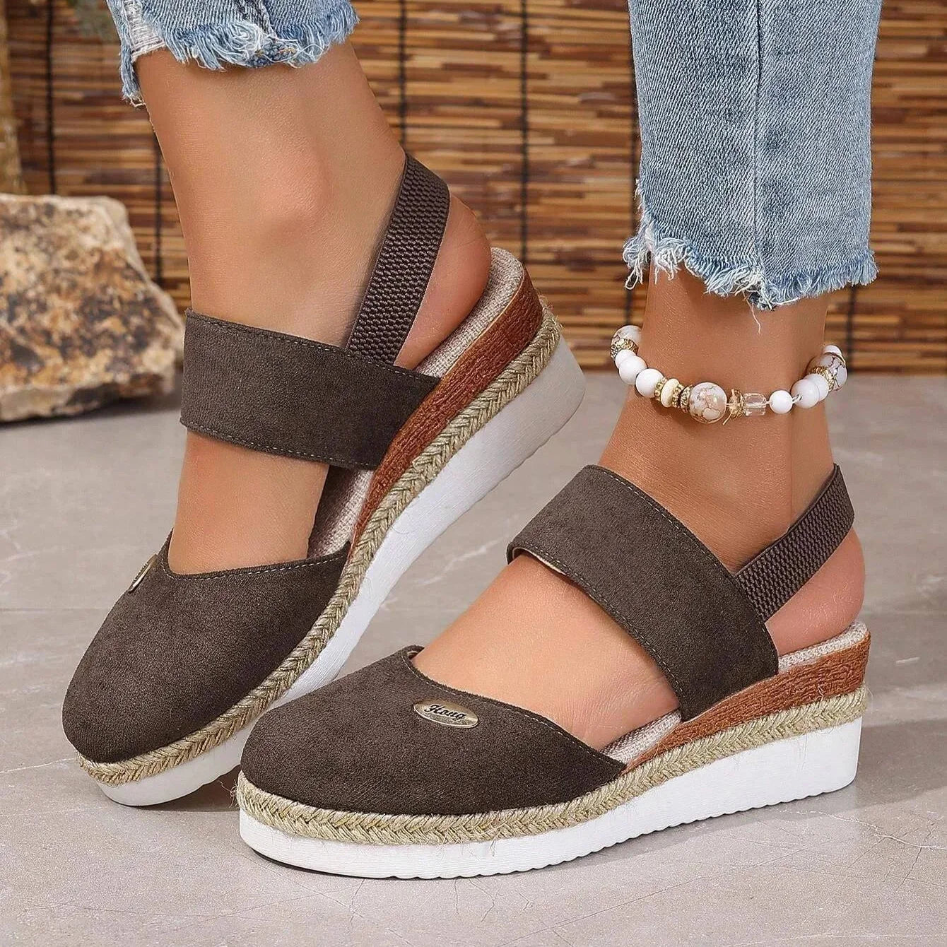 Lioraelle - Orthopedische sandalen met platform, geventileerd en casual