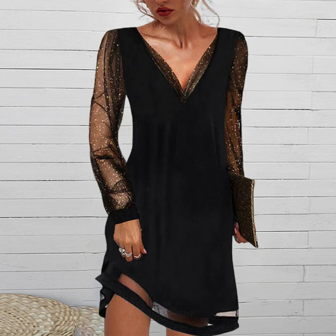 Elzemieke - Elegante jurk met V-hals