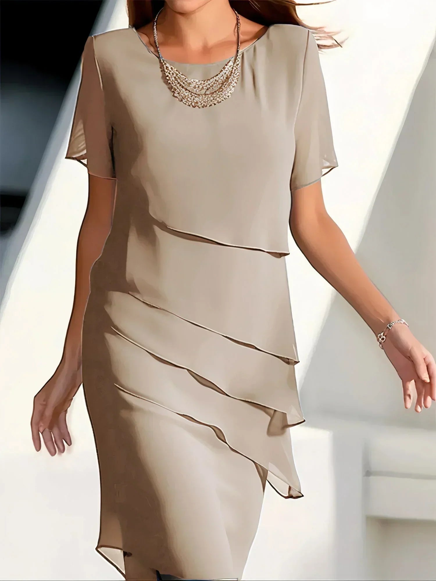 Quitterie - Elegante jurk met tummy control effect