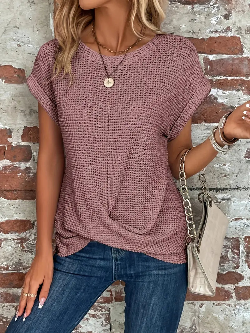 Anneloes - Casual T-shirt met korte Mouwen