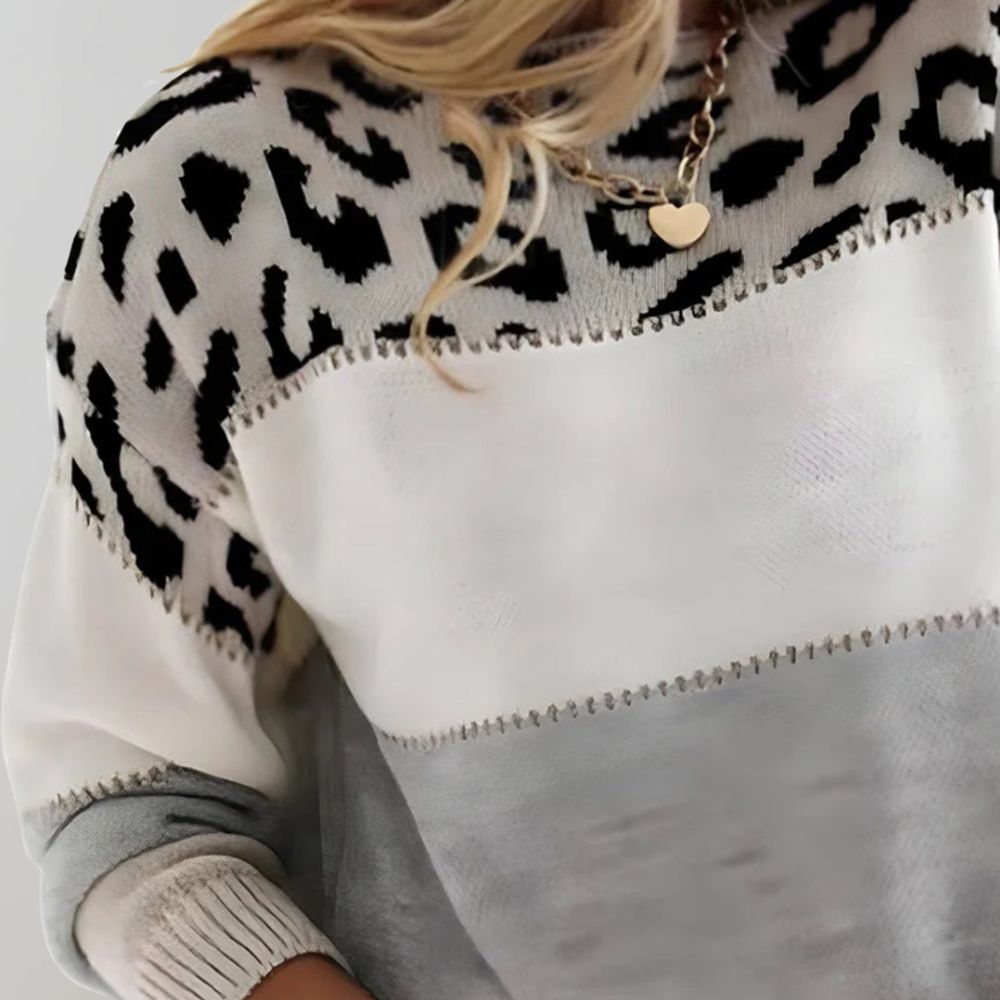 Bernadetta - Trendy en comfortabele luipaard trui