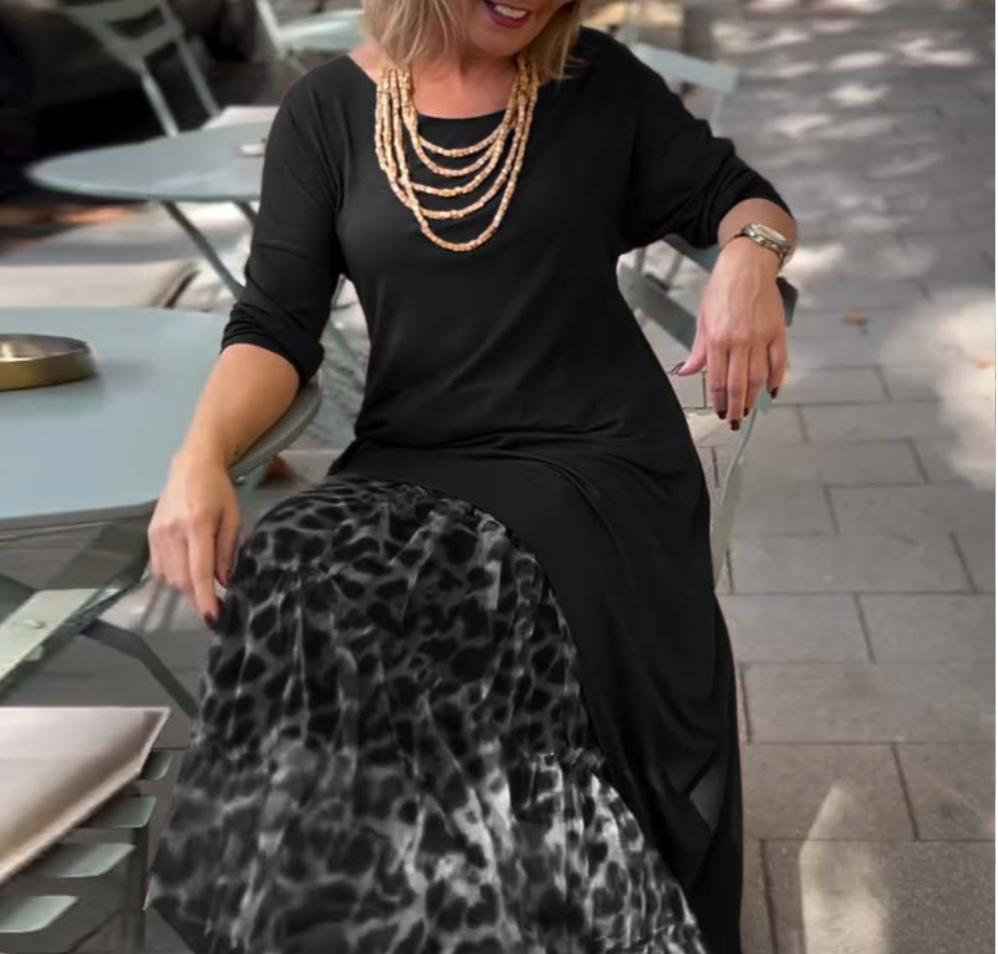 Evelorae - Chic Asymmetrische Jurk met Tulle Rok