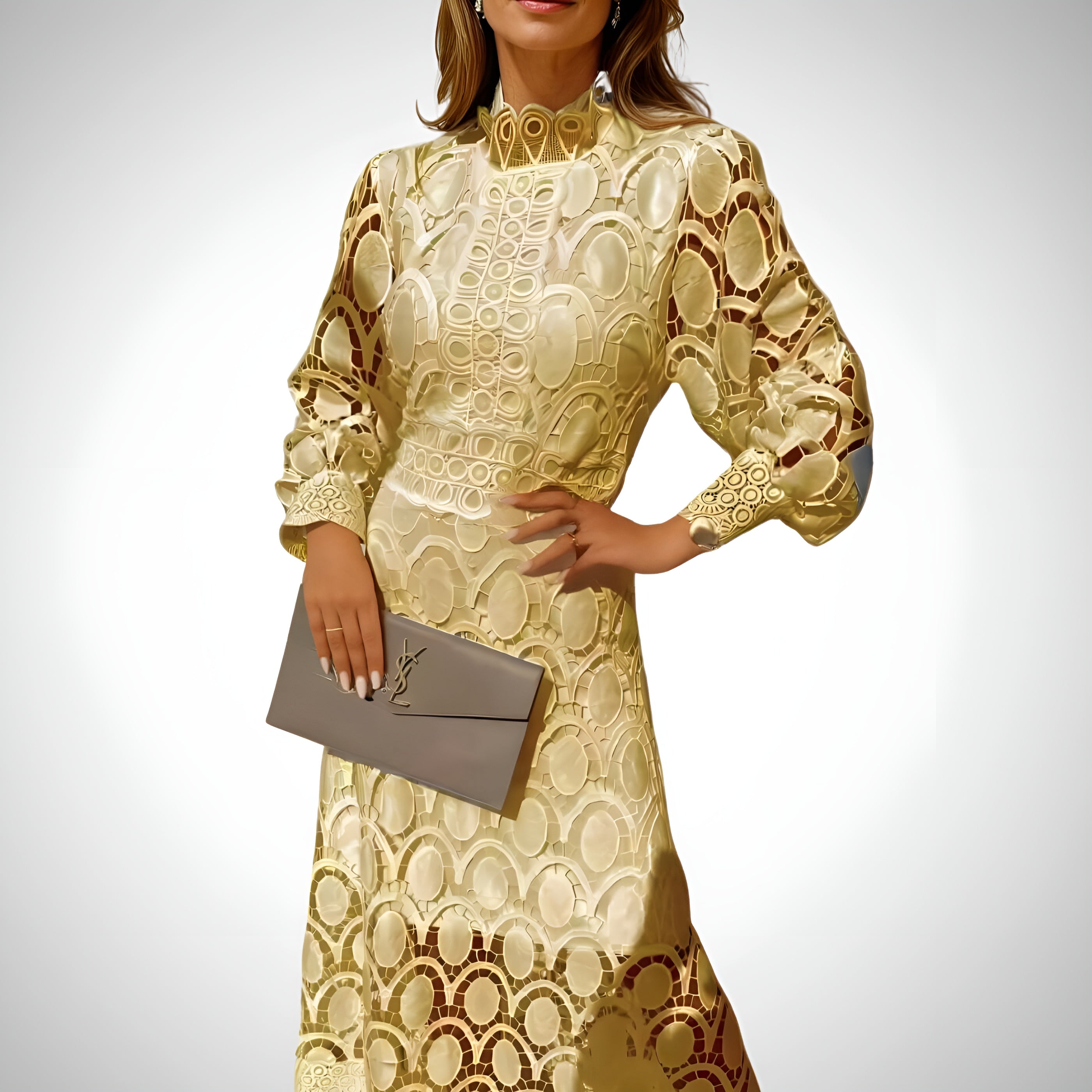 Juna - Elegante maxi jurk