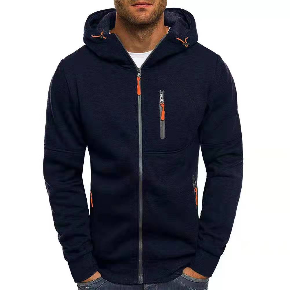 Daniel - Heren hoodie | Capuchon met rits en fleece