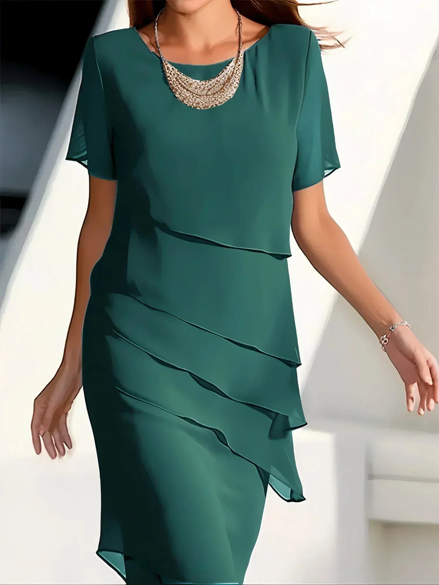 Quitterie - Elegante jurk met tummy control effect