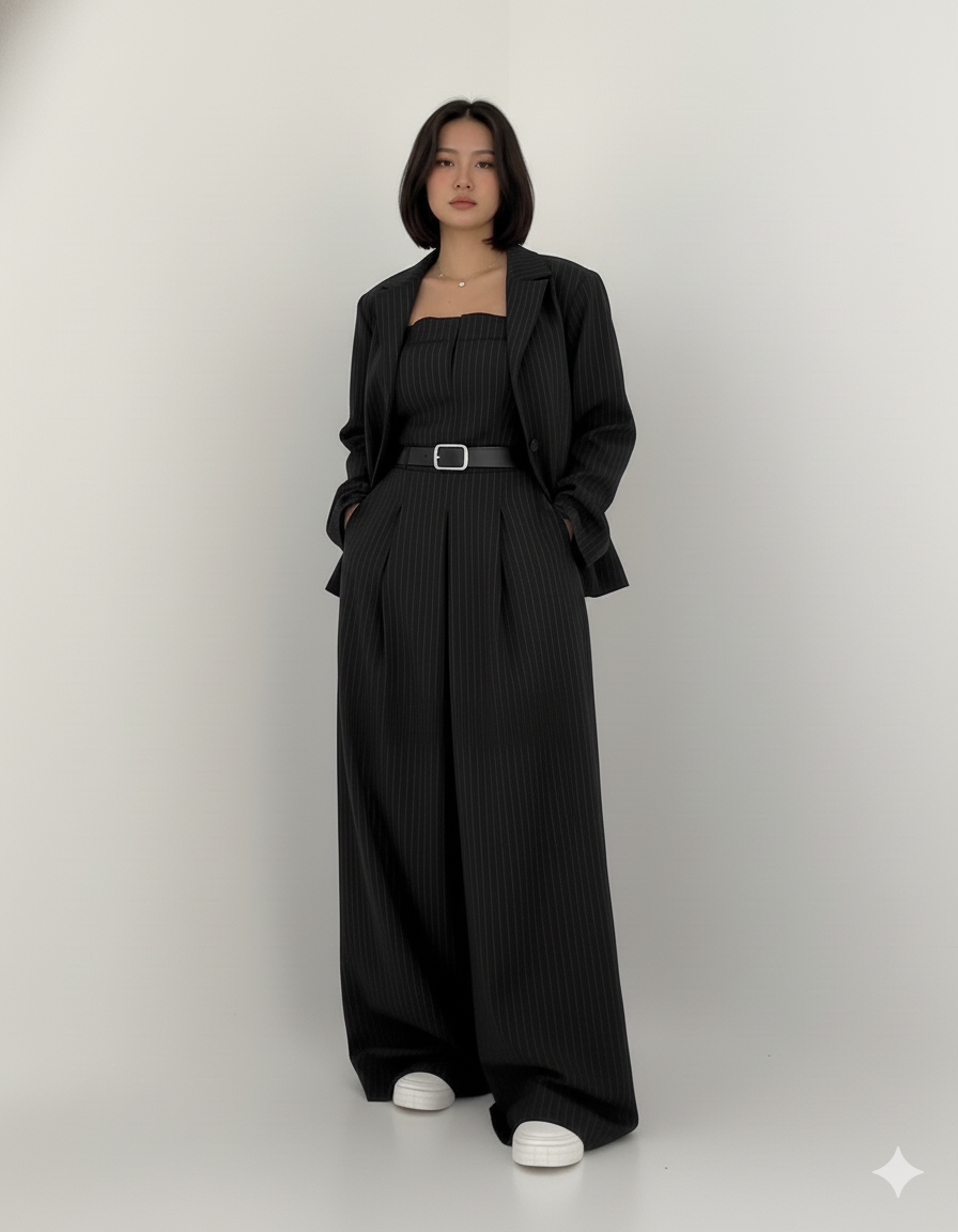 Cyravine - Vrouwen Ensemble Bustier en Jas in Elegante en Trendy Stijl