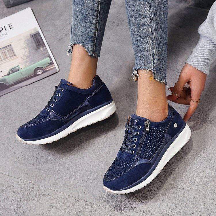 Ellemieke - Orthopedische damessneakers met zijrits