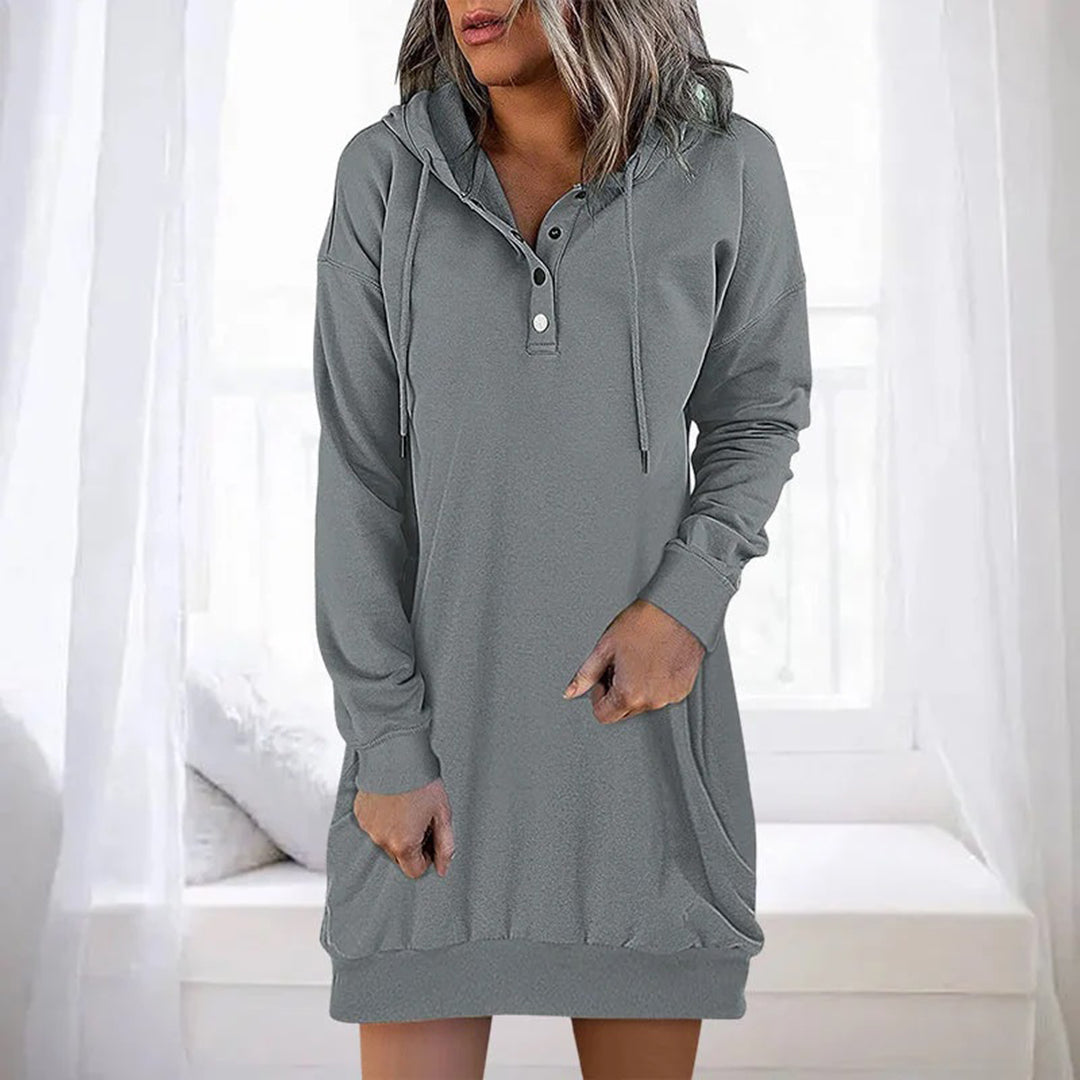 Laurien - Casual hoodie jurk
