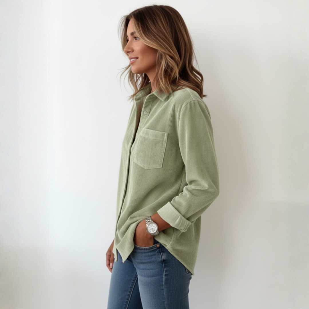 Elivianne - Een corduroy shirt dat geweldig werkt