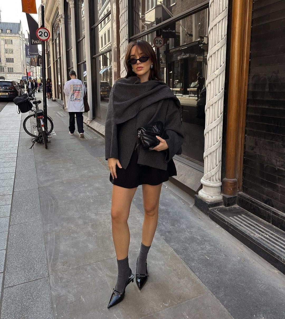 Novel - Classy Scarf Coat