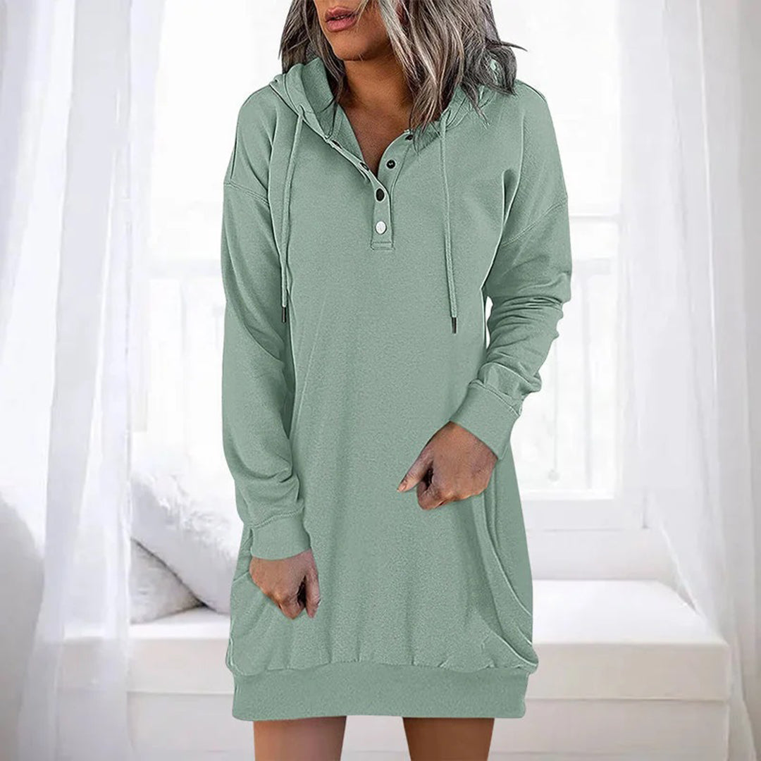 Laurien - Casual hoodie jurk