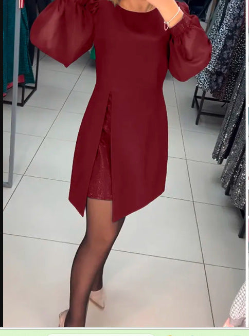 Carine - Elegante midi jurk met split