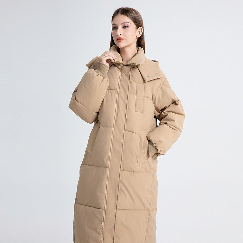 Aurelina - Lange Gewatteerde Winterjas Elegant