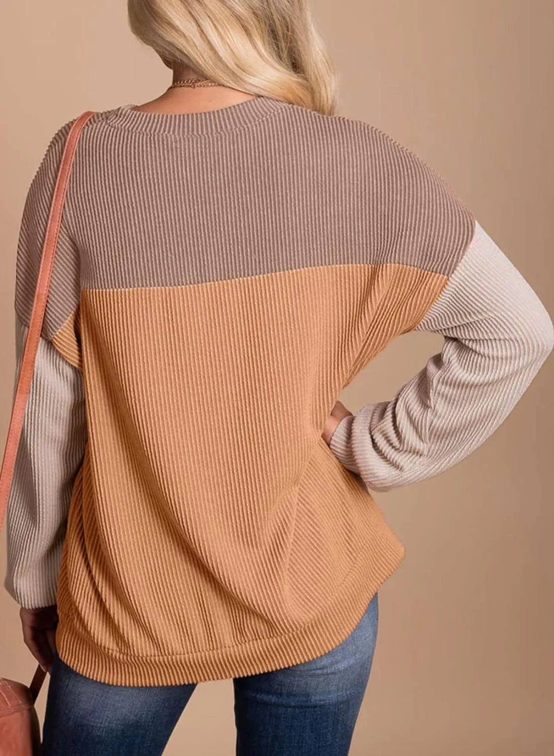 Jantine - Casual pullover sweatshirt met een ronde halslijn