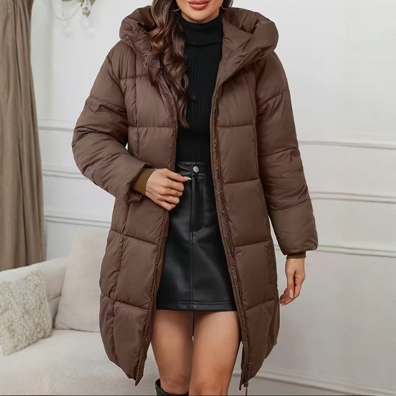 Oralindrea - Lichtgewicht en Elegante Winterjas met Capuchon
