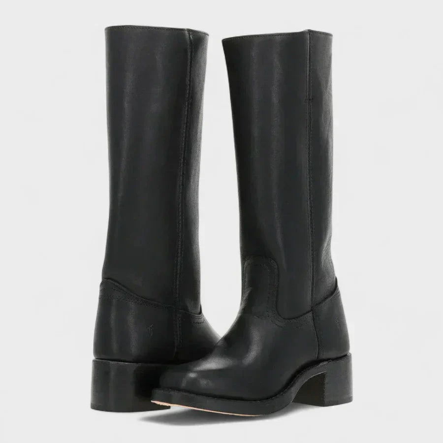 Marivellea - Retro Leren Laarzen voor Dames