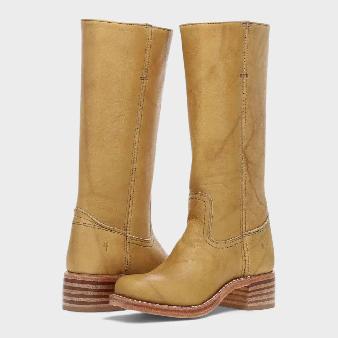 Marivellea - Retro Leren Laarzen voor Dames