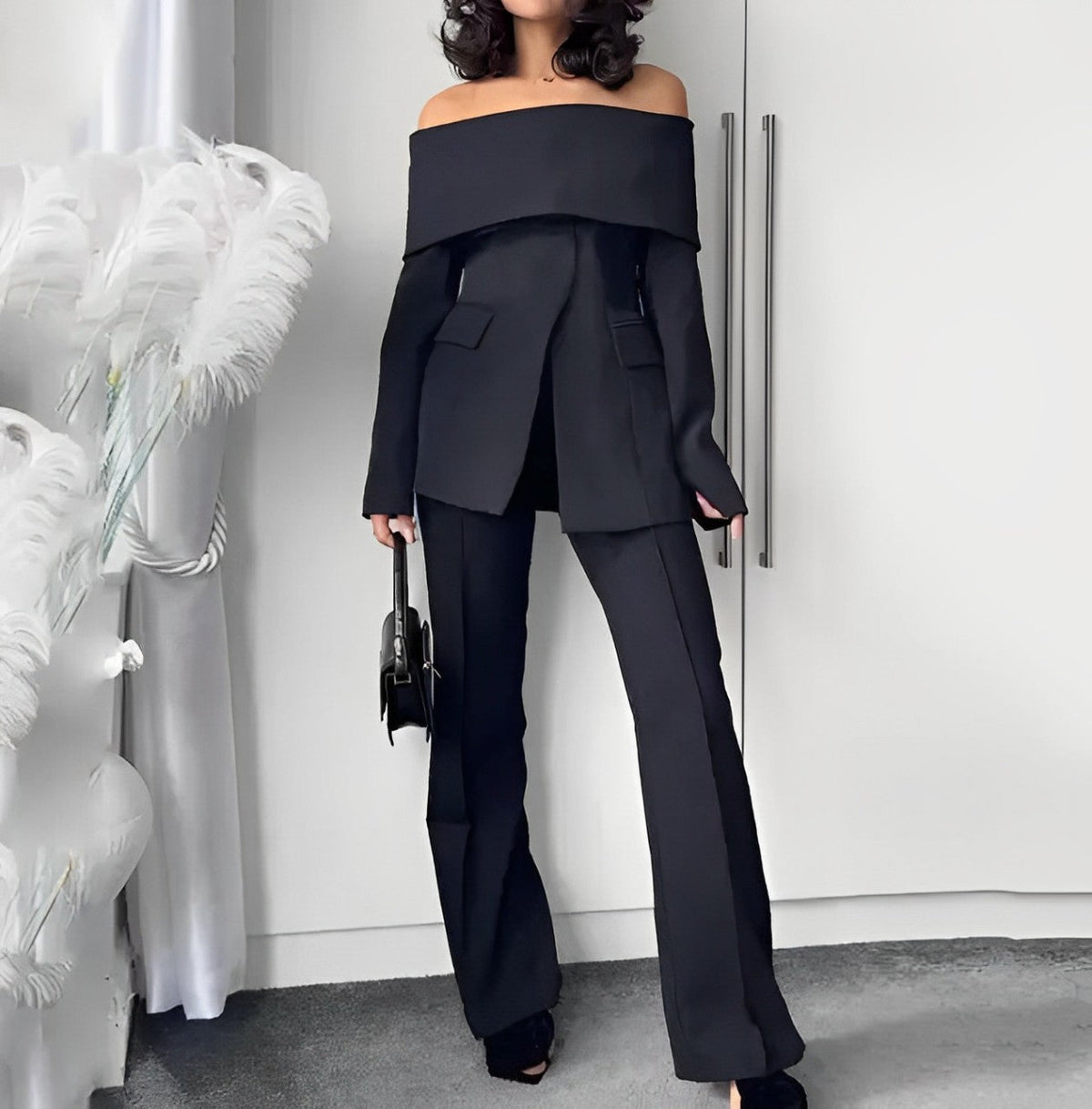 Jessica - Off shoulder blazer (vandaag met GRATIS pantalon)