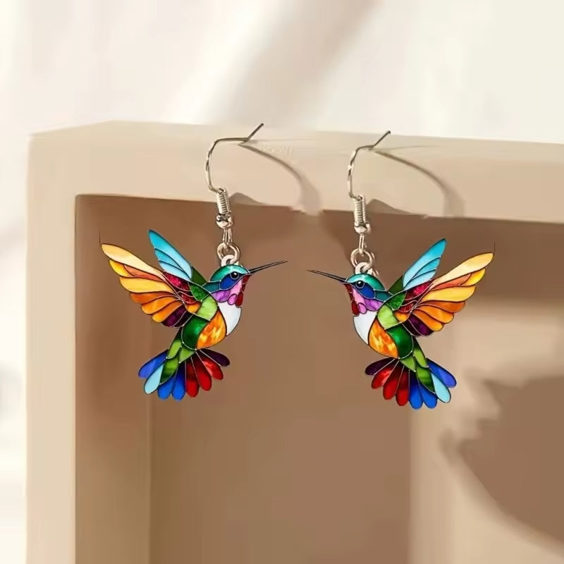 Helirianne - Elegante Hummingbird Ketting en Oorbellen