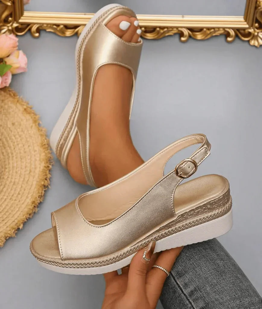 Ravindra - Comfort Sandalen voor Dames met Sleehak