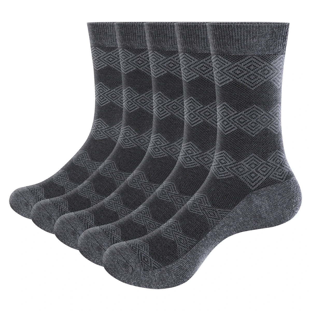 YUEDGE-Chaussettes Légères et Respirantes en Coton pour Homme, Vêtement Formel et Décontracté pour Bureau et Affaires, Taille ino -46 EU, 5 Paires/Paquet
