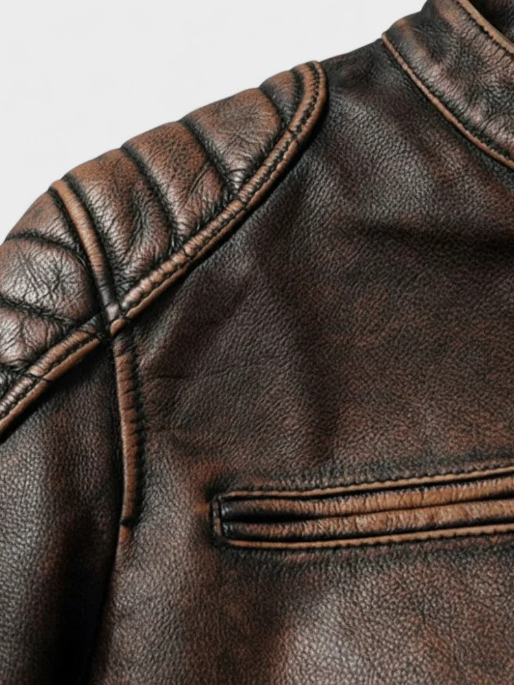 Xavier - Vintage Leren Jas voor Mannen