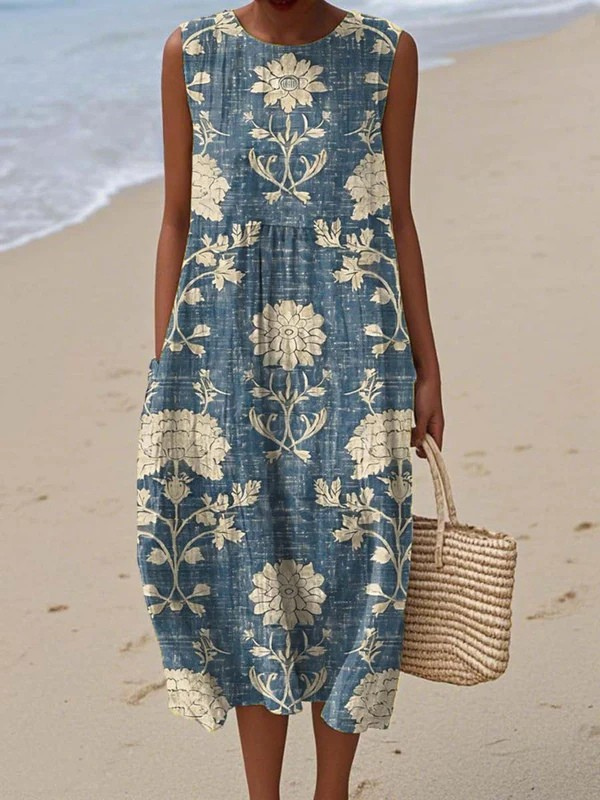 Tazira - Vrouwelijke Zomerjurk met prachtige print