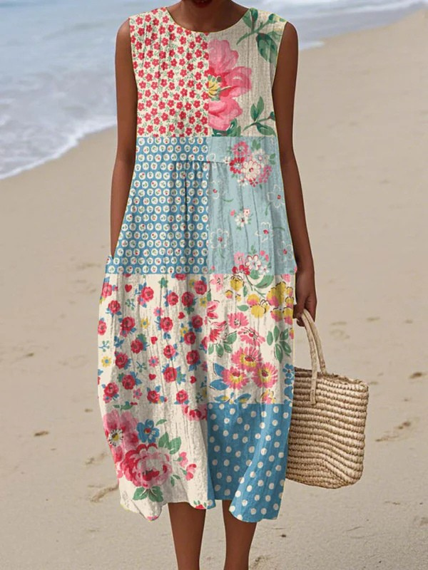 Tazira - Vrouwelijke Zomerjurk met prachtige print