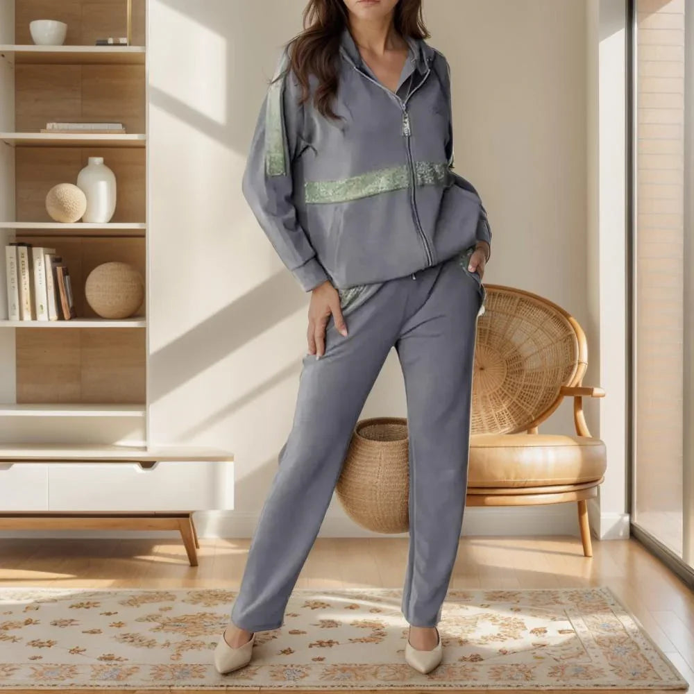 Delisara - Ensemble Stefany en Super Zachte Sweatshirt met Discrete Glans
