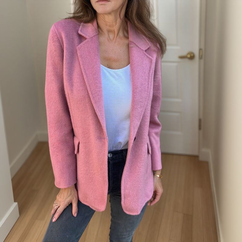 Leandra - Zachte blazer met knoopsluiting