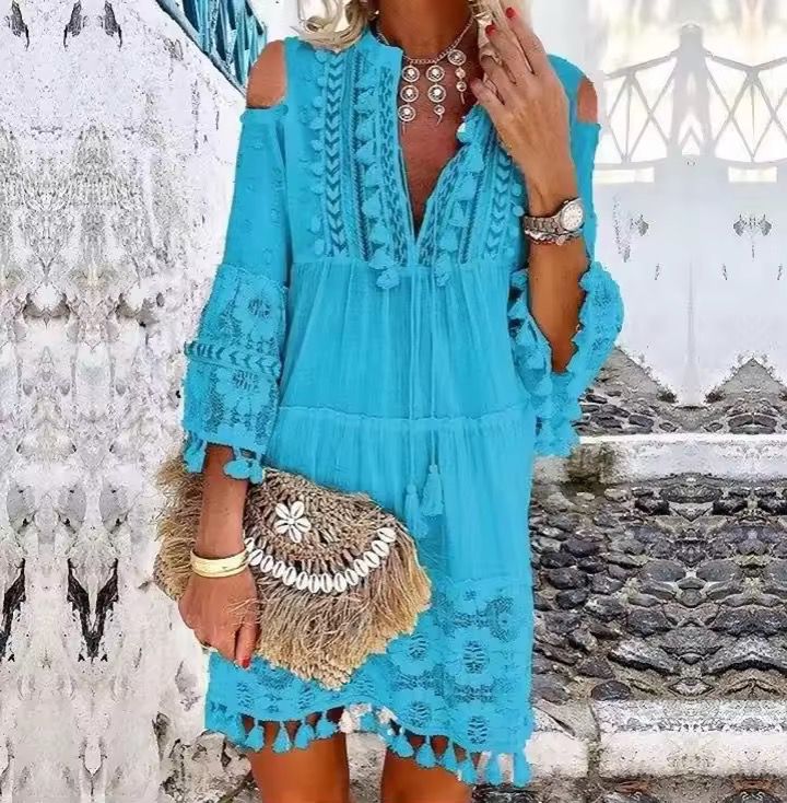 Sorelle - Elegante en handgemaakte Corfu-jurk
