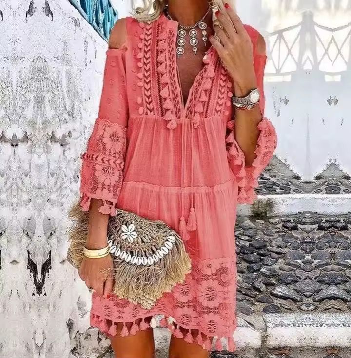 Sorelle - Elegante en handgemaakte Corfu-jurk