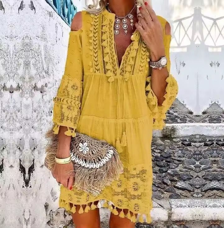 Sorelle - Elegante en handgemaakte Corfu-jurk