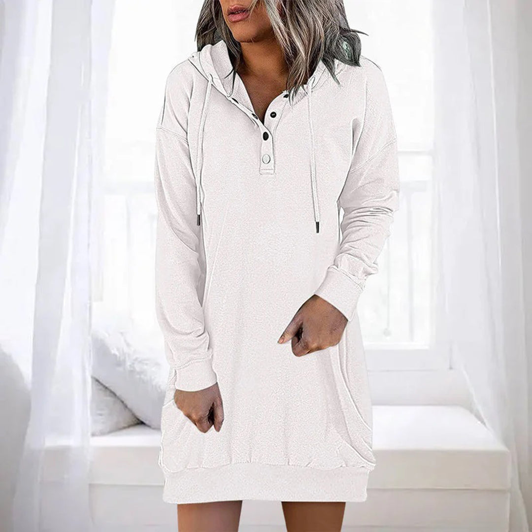 Laurien - Casual hoodie jurk