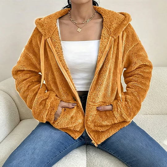 Klasina - Zachte Hoodie met Rits voor Dames