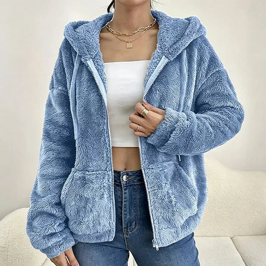 Klasina - Zachte Hoodie met Rits voor Dames