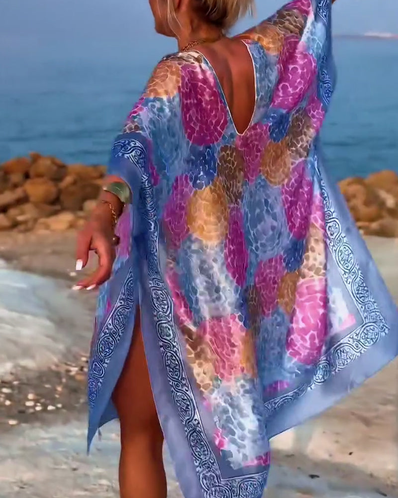 Noriellea - Vrouwen strandjurk met batwing mouwen