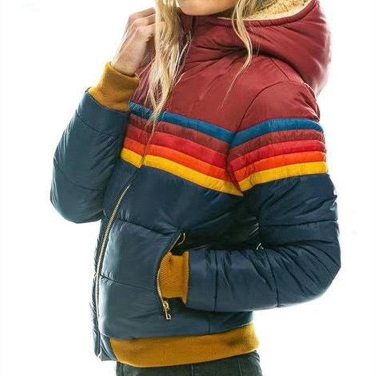 Monique - Unieke kleurrijke winterjas