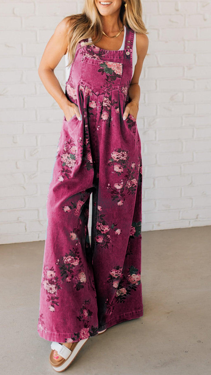 Elaria - Dames-Jumpsuit met print en zakken