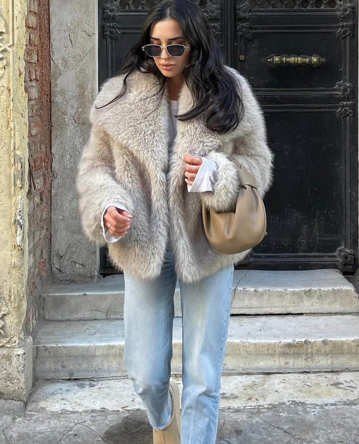 Amelie - Faux Fur Jas voor vrouwen