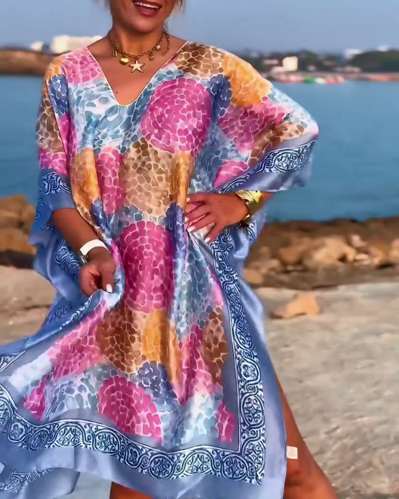 Noriellea - Vrouwen strandjurk met batwing mouwen